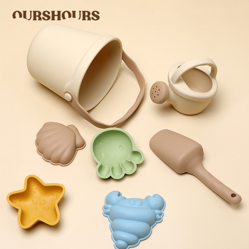 Kids Outdoor Storage - 7 Buah Set Mainan Pantai Silikon