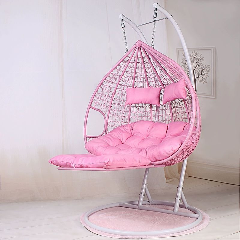 Kids Outdoor Egg Chair - Ayunan Teras dengan Penyangga Set Furnitur