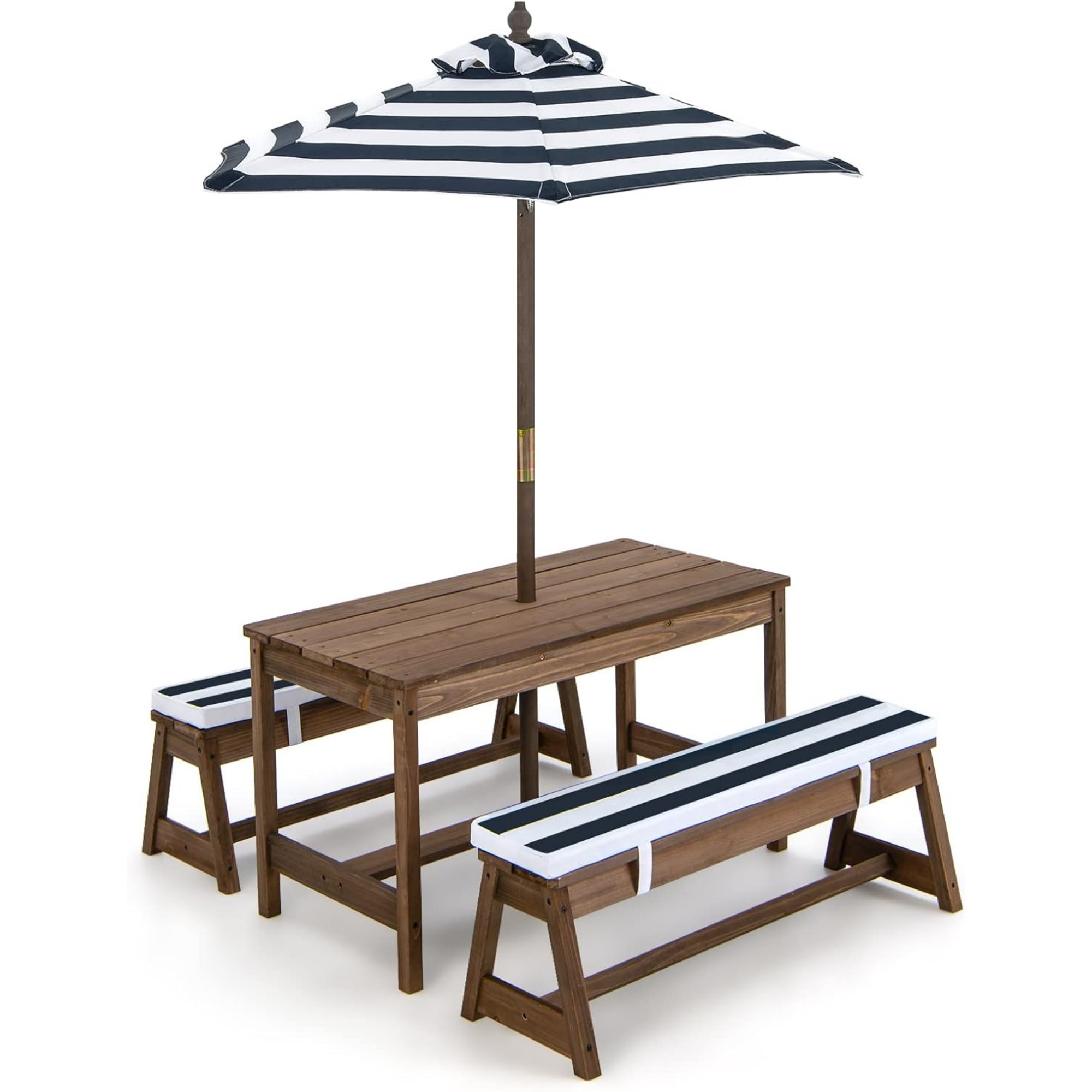 Kids Outdoor Bench With Umbrella - Meja Piknik Anak dengan Payung Lipat,