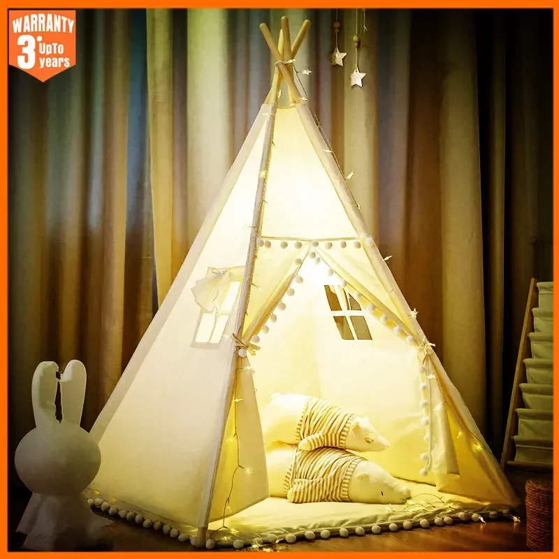 Kids Outdoor Play Yard - Tenda anak-anak 1.6M, rumah bermain Wigwam