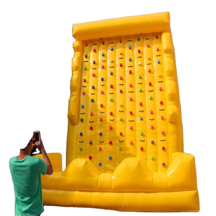 Kids Outdoor Play - Dinding Panjat Tebing Tiup, Bouncer Bahan