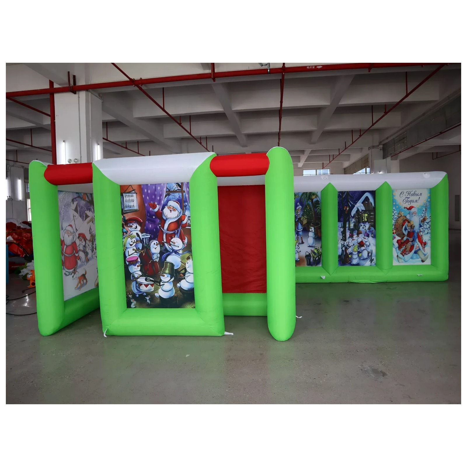 Kids Outdoor Party Venue - Labirin Tiup Terbuka Besar 6X6m 20X20ft