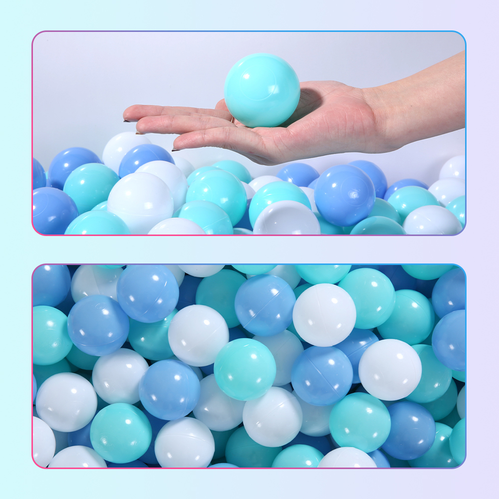 Kids Outdoor Play Yard - 100 Buah Bola Plastik Warna Kolam