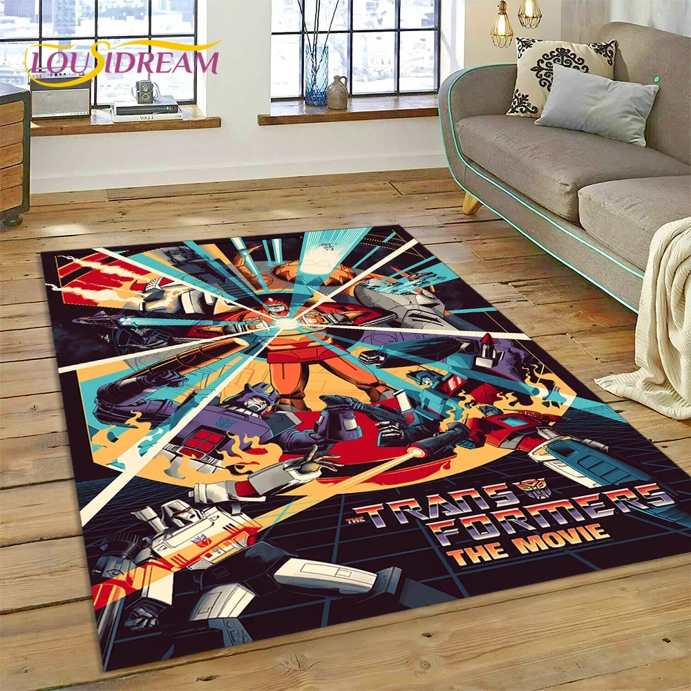 Kids Outdoor Lounge - Karpet 3D Kartun T-transformers Autobots untuk