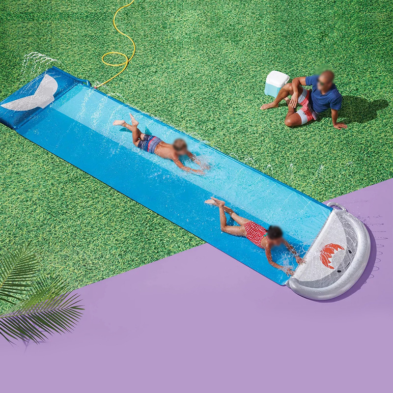 Kids Outdoor Mat - Matras Seluncur Air Interaktif Bentuk Hiu