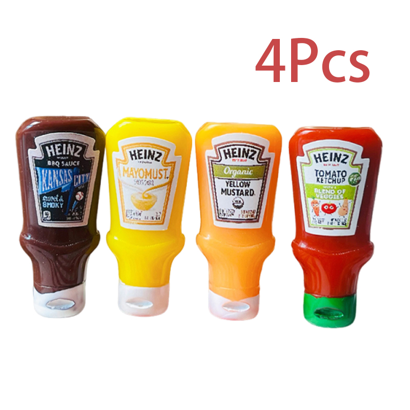 Kids Outdoor Kitchen Accessories - 4 Buah Toples Selai Saus Stroberi