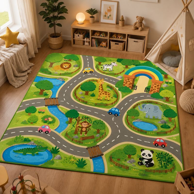Kids Outdoor Zoo - Karpet Bermain Lalu Lintas Kebun Binatang