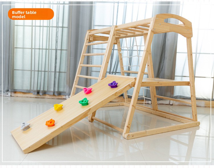 Perosotan Kayu Solid Kombinasi - Kids Outdoor Jungle Gym ulasan dan harga