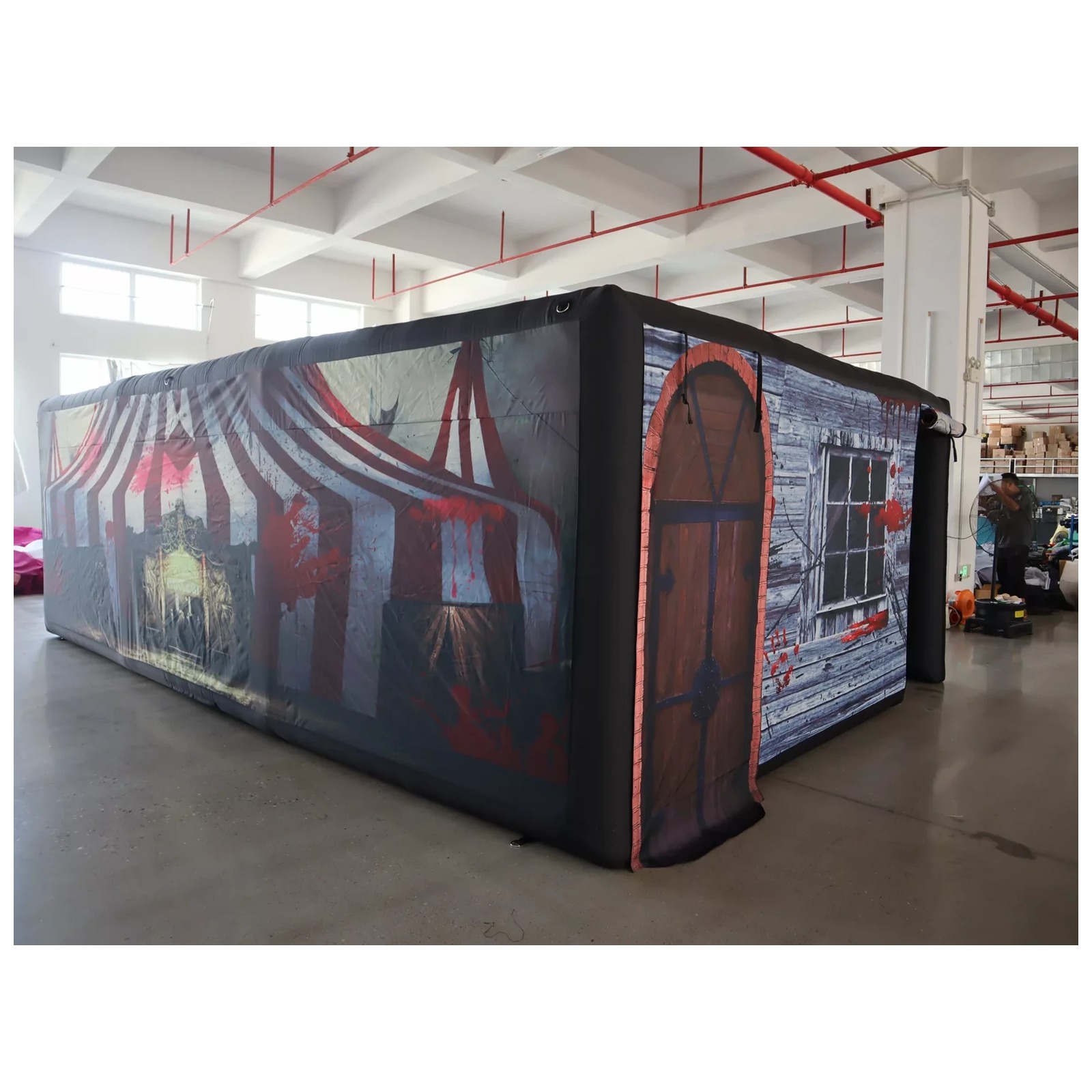 Labirin Tiup Atap Datar Sirkus - Kids Outdoor Party Venue ulasan dan harga