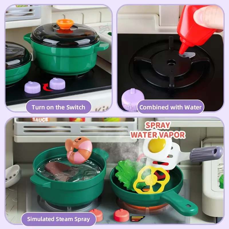 Set Dapur Mainan Anak 90cm den - Kids Outdoor Kitchen Accessories ulasan dan harga