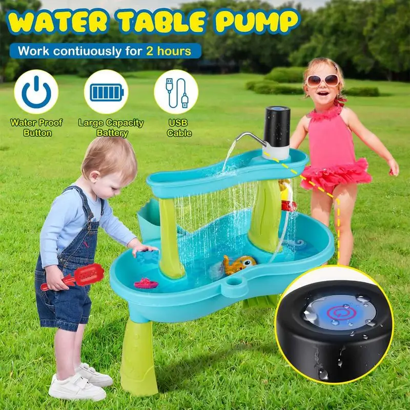 Pompa Air Anak-Anak, Meja Air  - Kids Outdoor Play Table ulasan dan harga