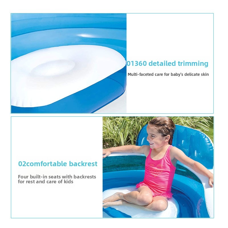 Kolam Renang Tiup Keluarga, Ba - Kids Outdoor Lounge ulasan dan harga