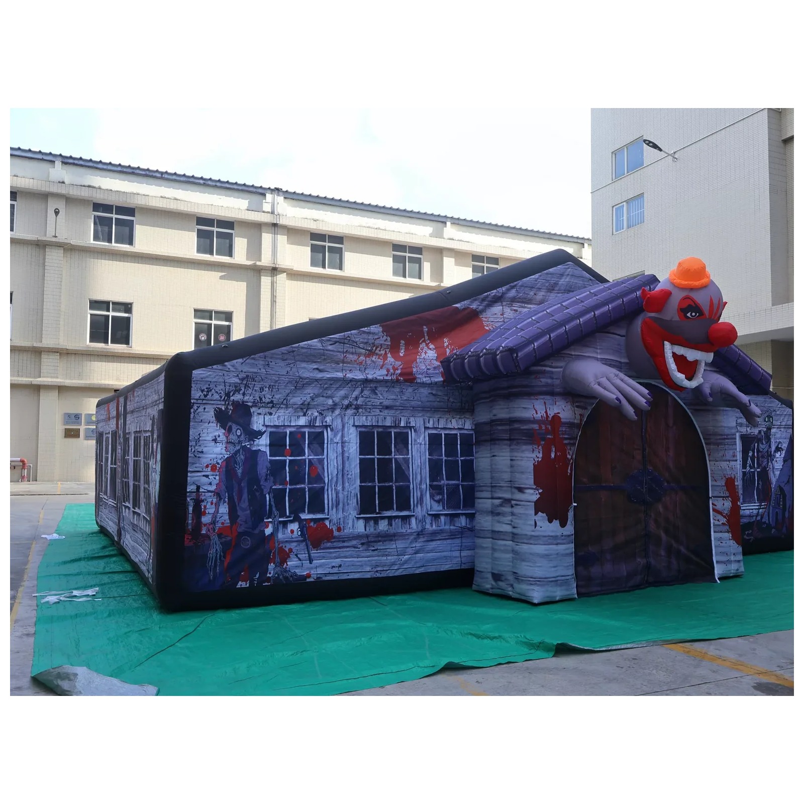 Labirin Tiup Berlapis Abu-abu  - Kids Outdoor Party Venue ulasan dan harga