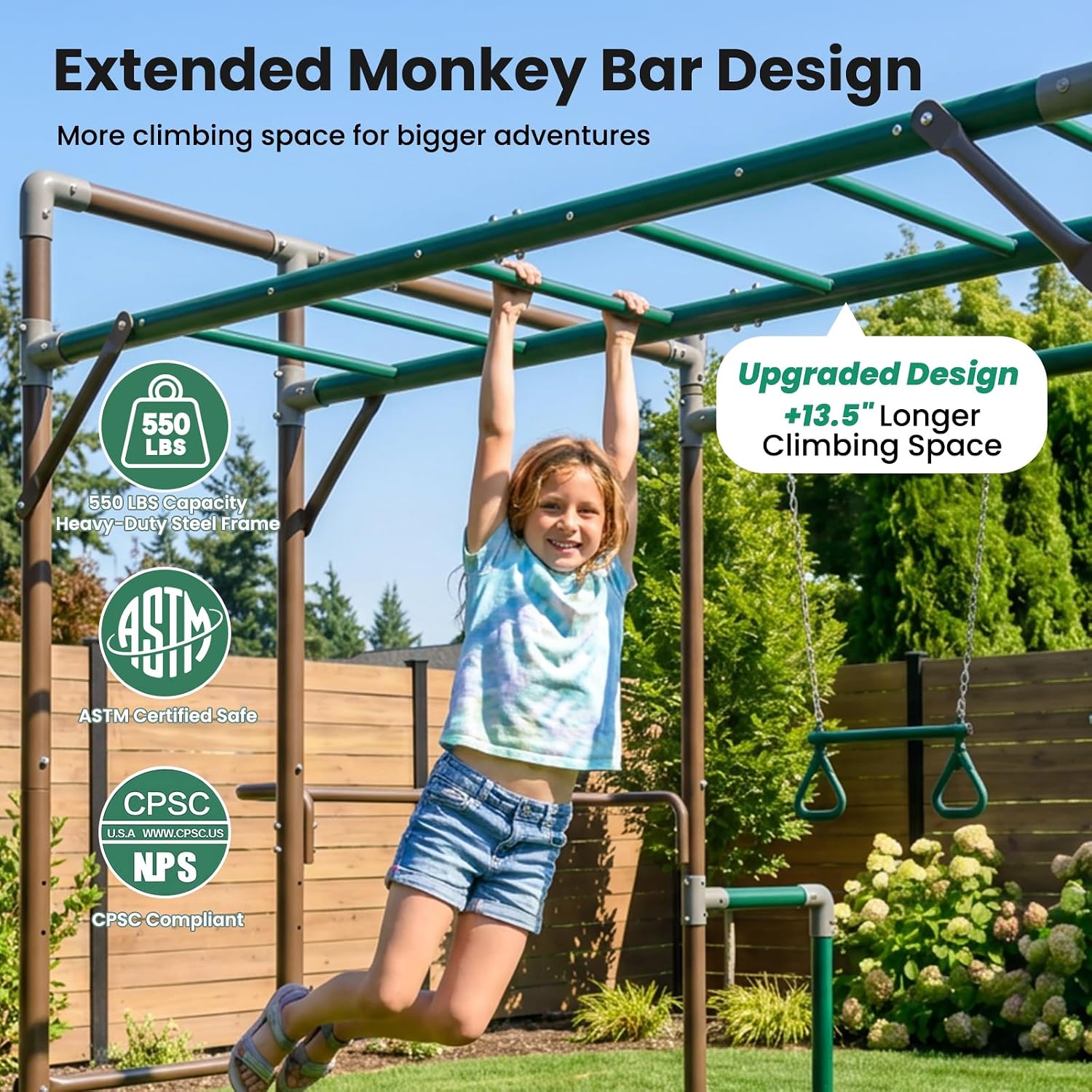 Arena Bermain Luar Ruangan den - Kids Outdoor Jungle Gym ulasan dan harga