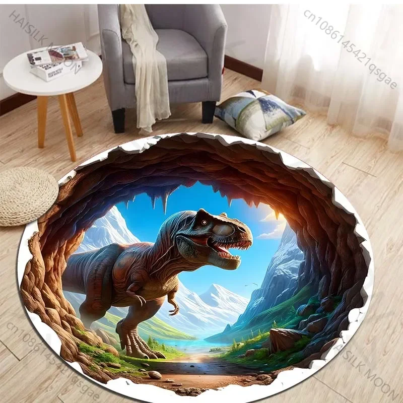 Karpet Bundar Gambar Dinosauru - Kids Outdoor Mat ulasan dan harga
