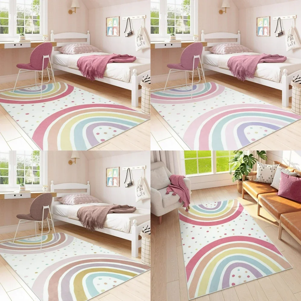 1pc Karpet Boho Pelangi Berwar - Kids Outdoor Lounge ulasan dan harga