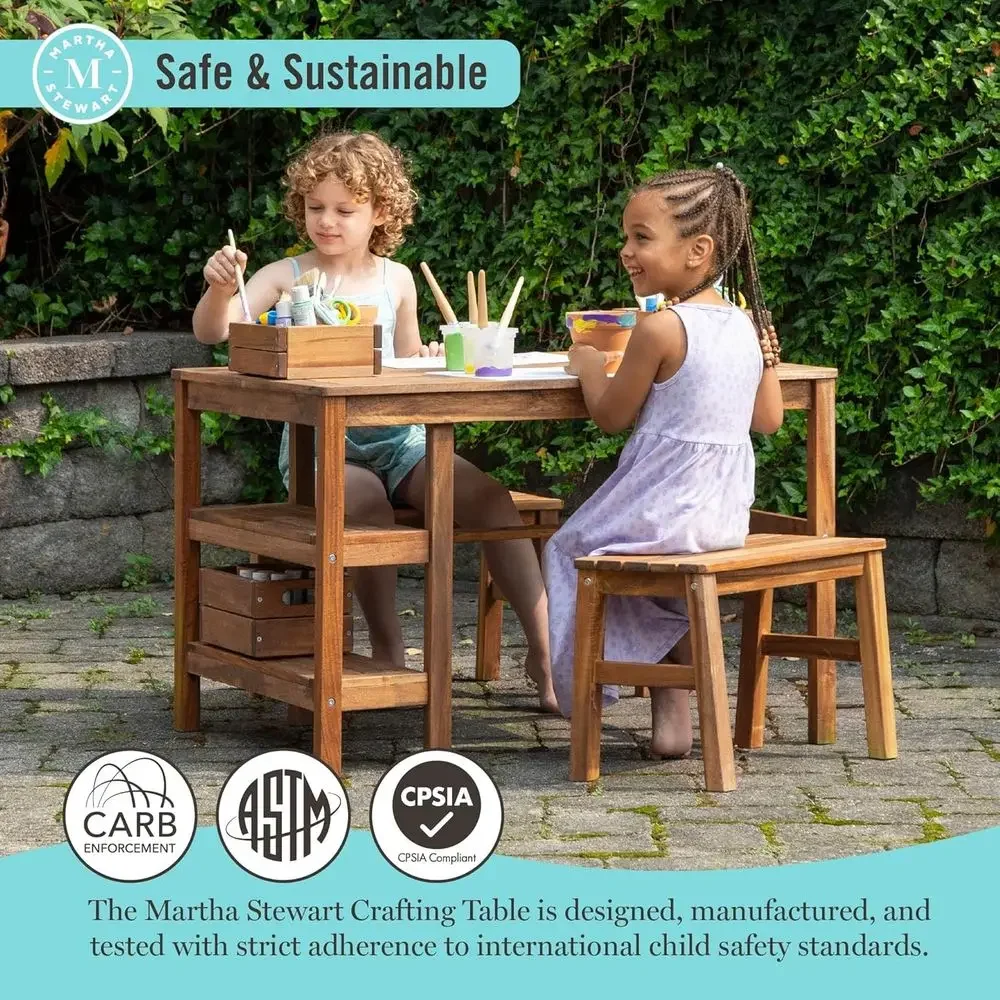 Set Meja Aktivitas dan 2 Bangk - Kids Outdoor Activity Table ulasan dan harga