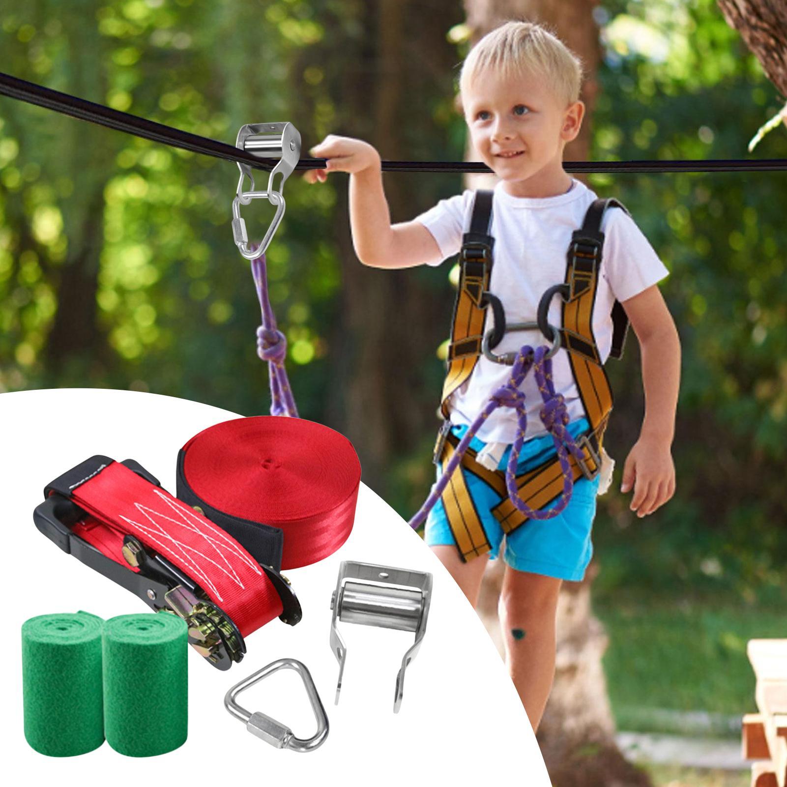 Permainan Zip Line untuk Anak- - Kids Outdoor Play Yard ulasan dan harga