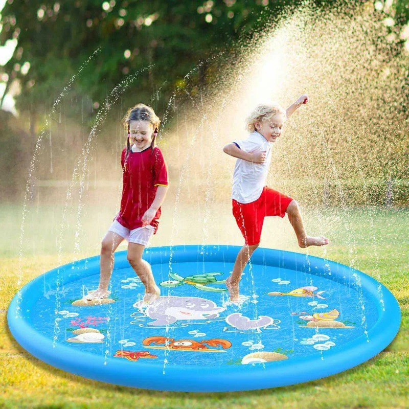 Kolam Percikan Air Mainan Lucu - Kids Outdoor Mat ulasan dan harga