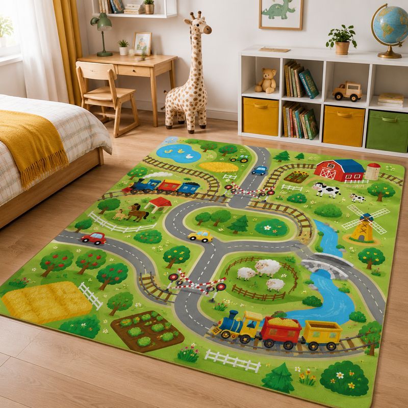 Karpet Bermain VIKAMA Kids Far - Kids Outdoor Zoo ulasan dan harga