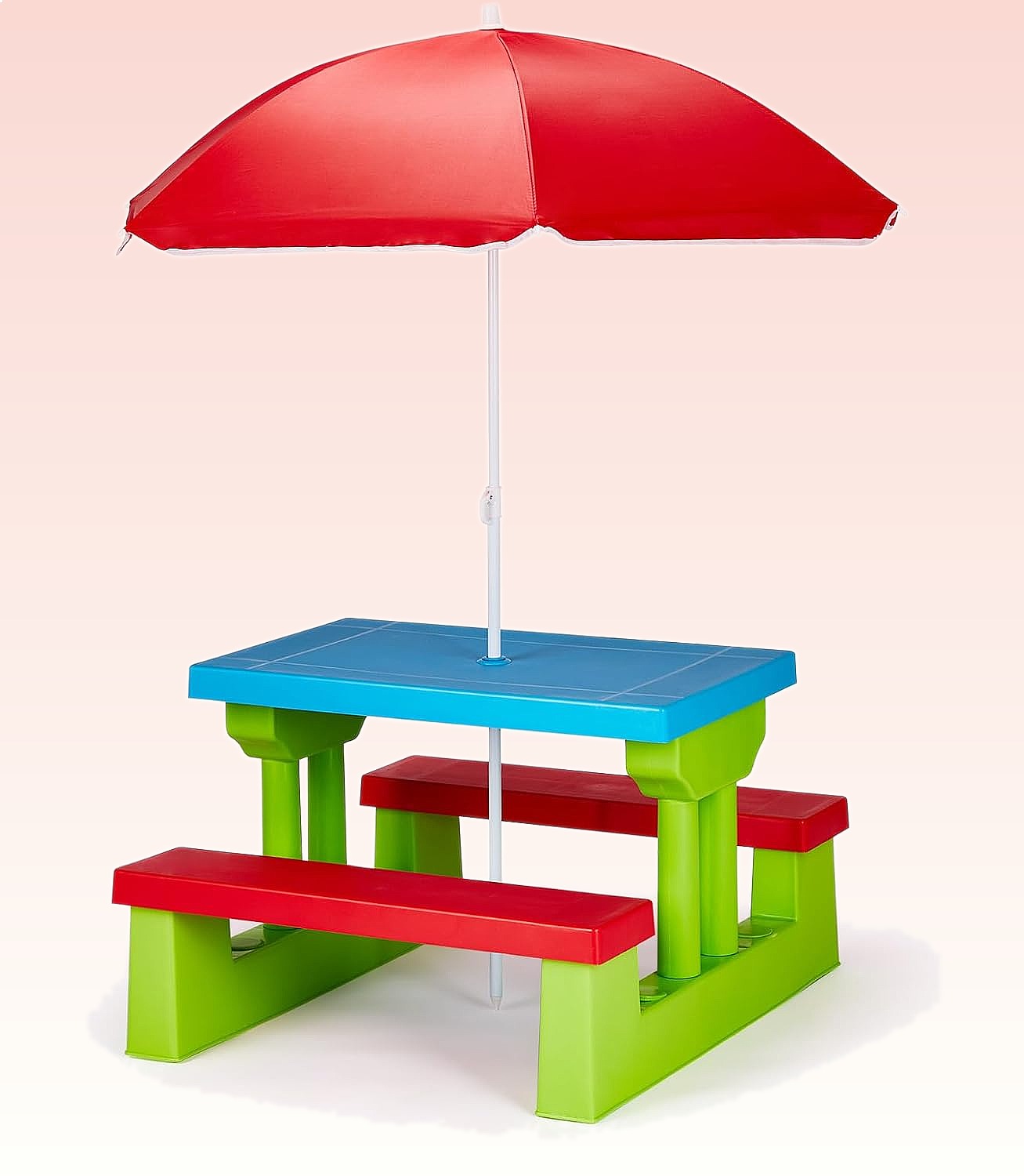 Meja Piknik Anak JOYMOR dengan - Kids Outdoor Bench With Umbrella ulasan dan harga
