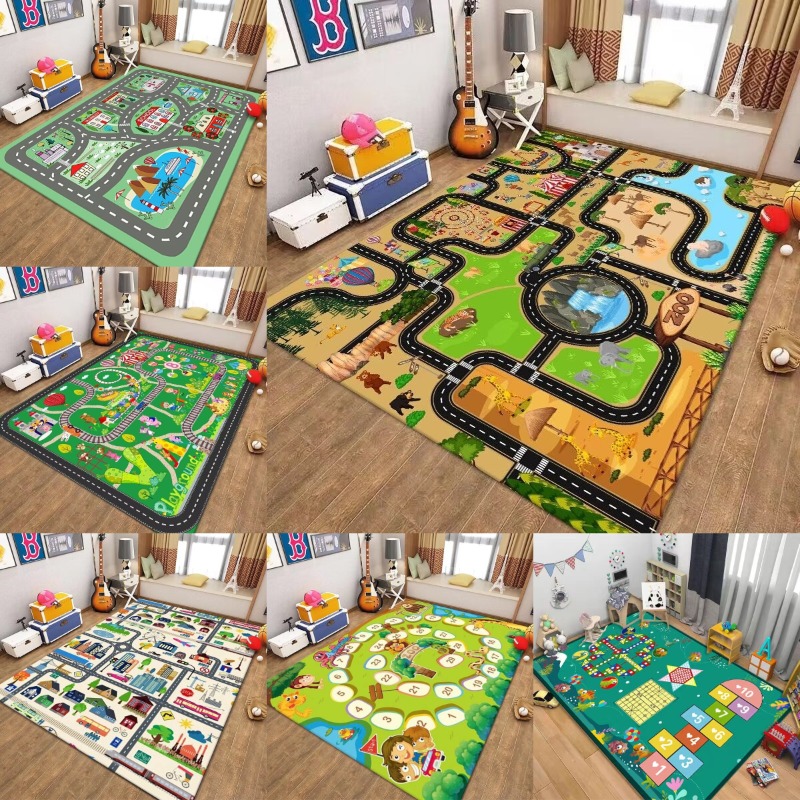 Karpet Peta Jalan Mainan Lalu  - Kids Outdoor Zoo ulasan dan harga