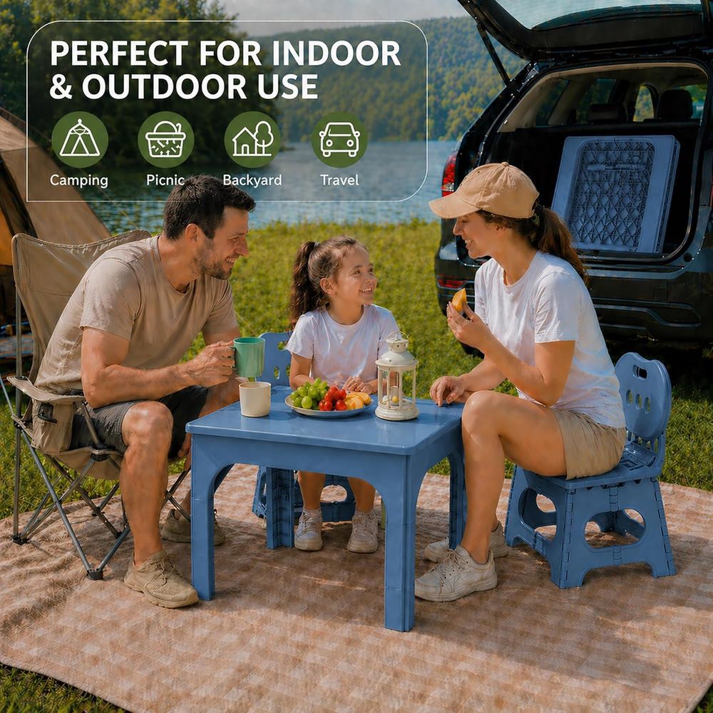Set Meja dan Kursi Lipat, Meja - Kids Outdoor Activity Table ulasan dan harga