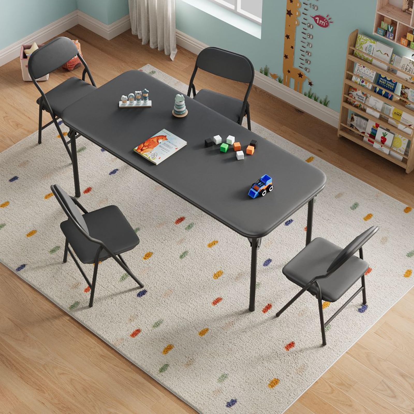 Meja Lipat Persegi Panjang 47  - Kids Outdoor Activity Table ulasan dan harga
