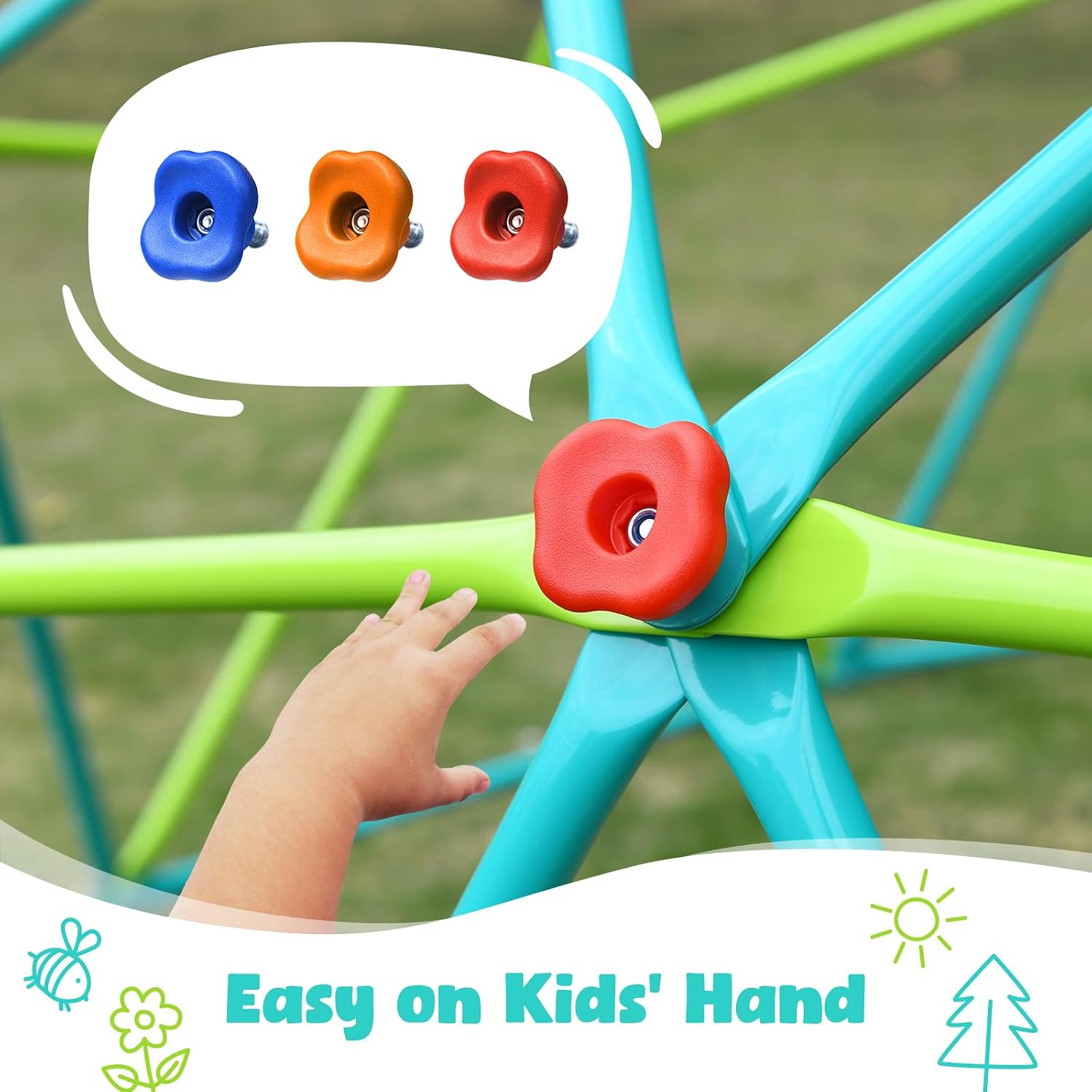 Set Ayunan Kubah Panjat 10 kak - Kids Outdoor Jungle Gym ulasan dan harga
