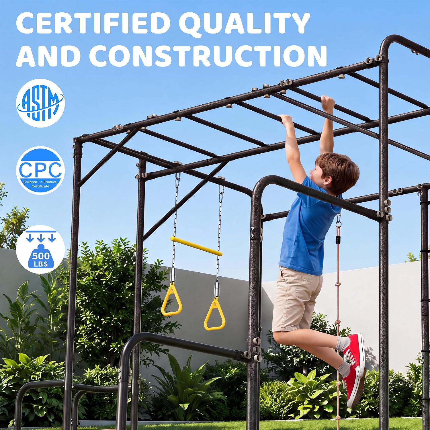 7-in-1 Jungle Gym Luar Ruangan - Kids Outdoor Jungle Gym ulasan dan harga