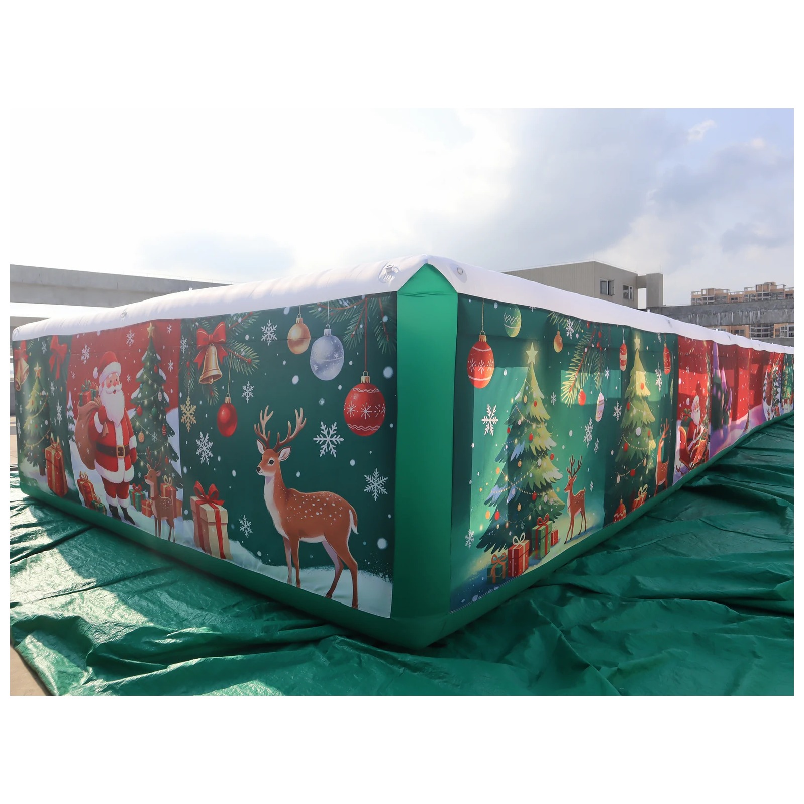 Labirin Tiup Komersial Panjang - Kids Outdoor Party Venue ulasan dan harga