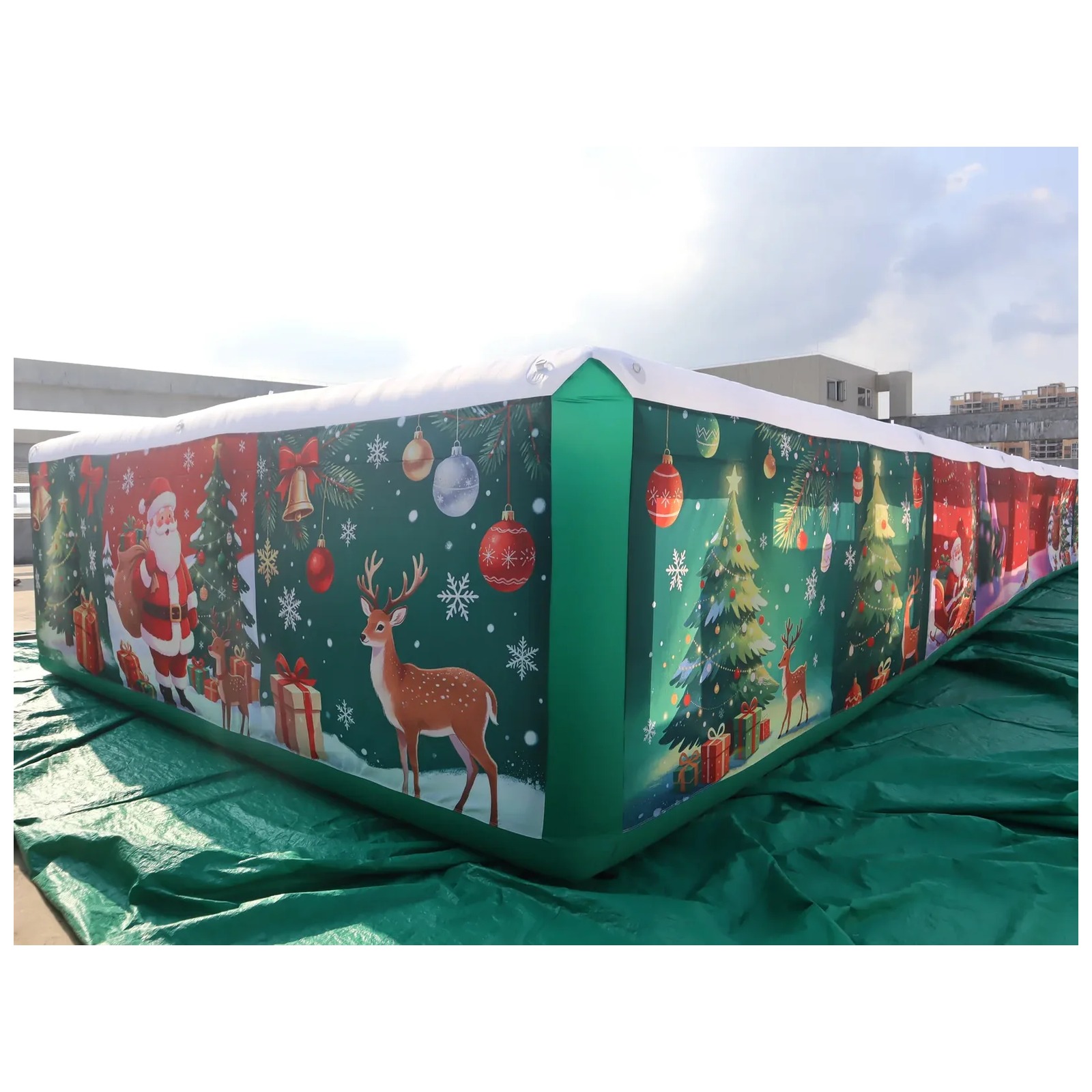 Labirin Tiup Komersial Panjang - Kids Outdoor Party Venue ulasan dan harga