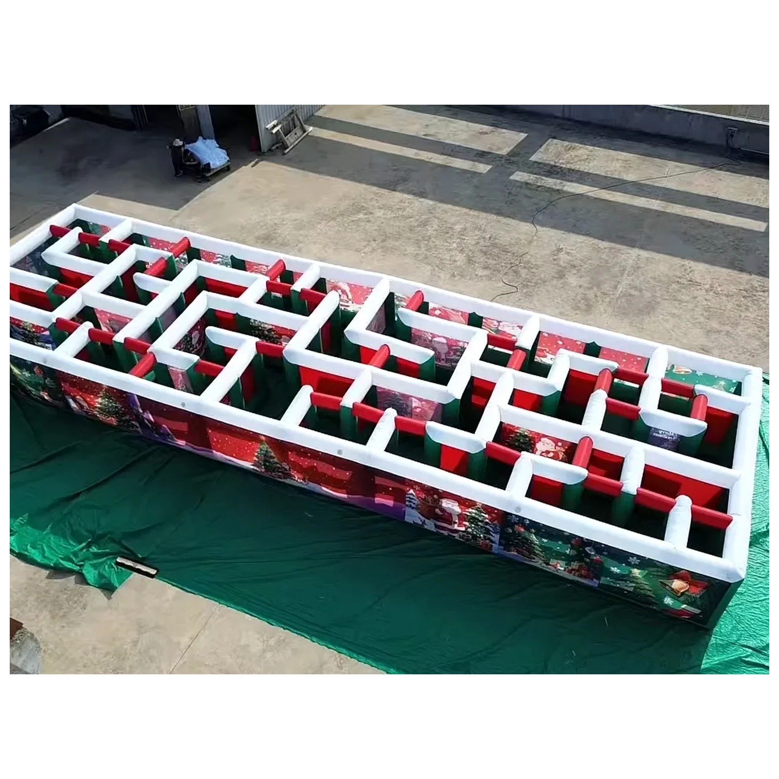 Labirin Tiup Komersial Panjang - Kids Outdoor Party Venue ulasan dan harga