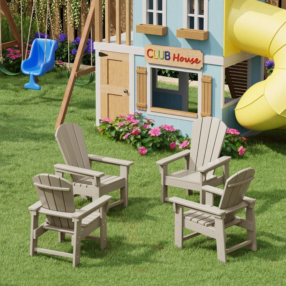 Set Kursi Adirondack Anak 4 Bu - Kids Outdoor Lawn Chair ulasan dan harga
