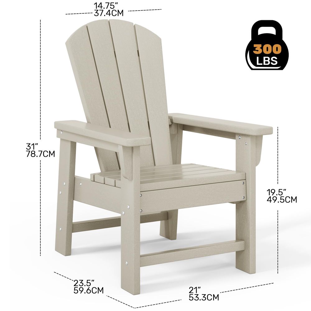 Set Kursi Adirondack Anak 4 Bu - Kids Outdoor Lawn Chair ulasan dan harga