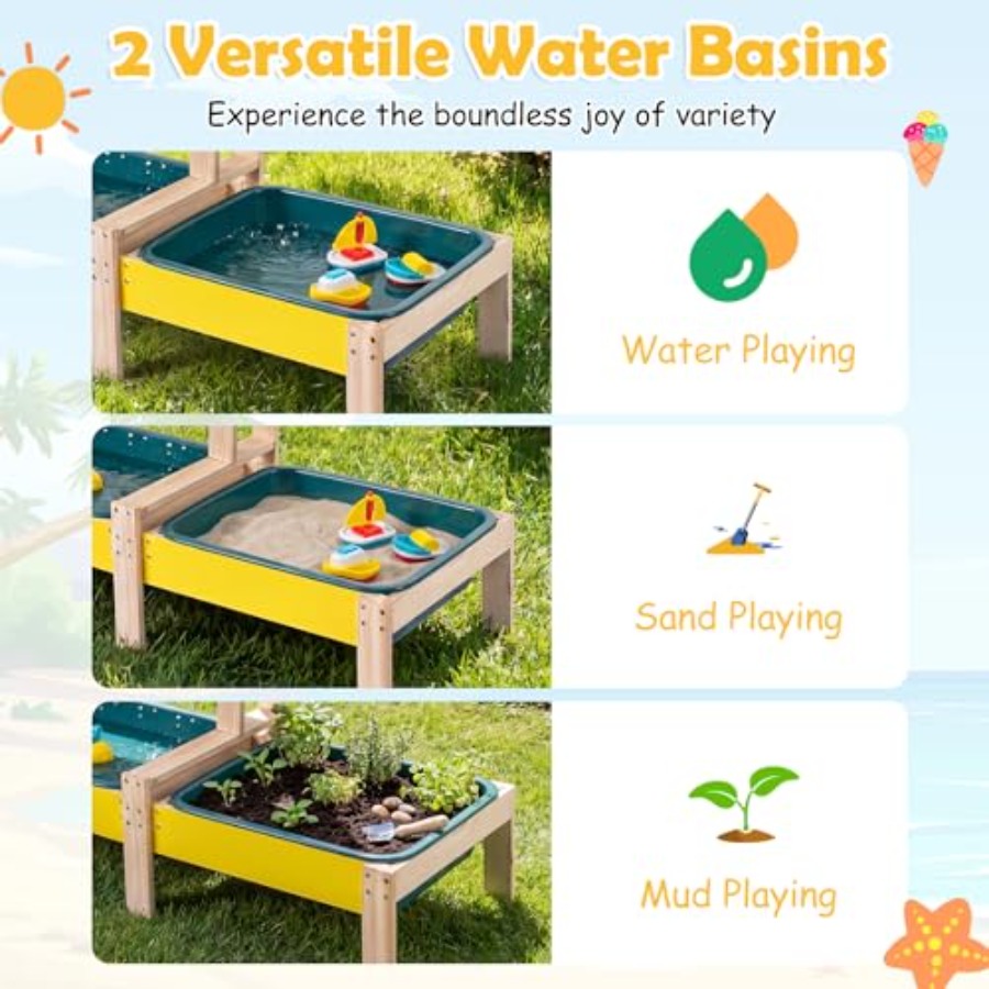 Perlengkapan bermain anak luar - Kids Outdoor Activity Table ulasan dan harga