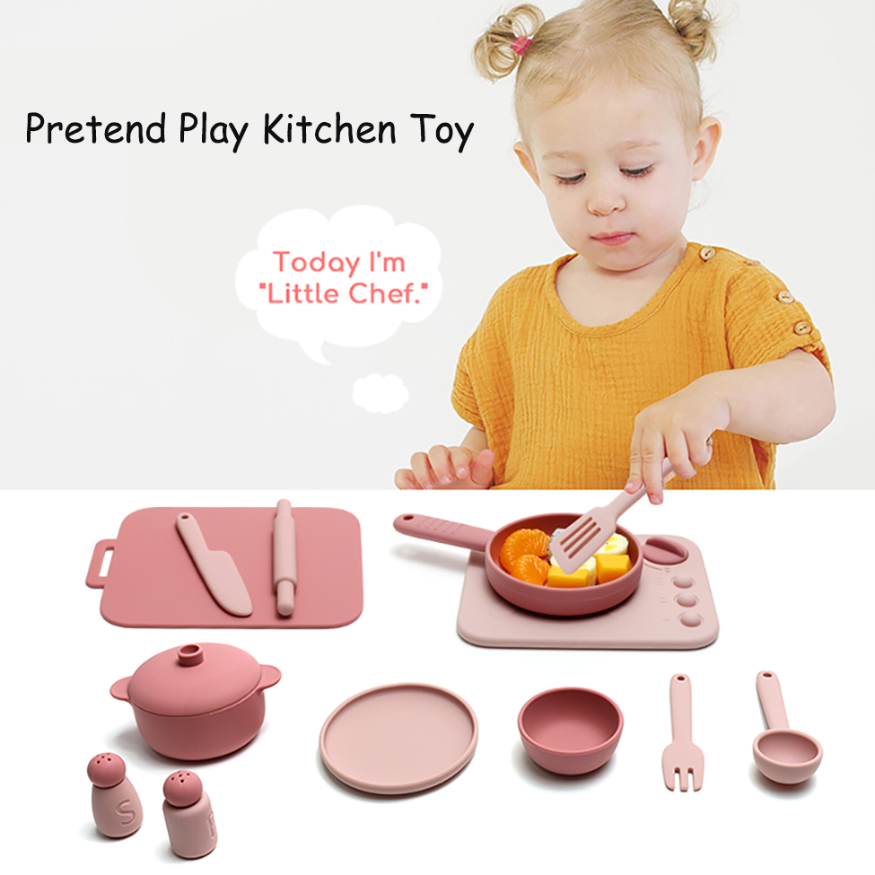 13 Pcs Set Mainan Silikon Pera - Kids Outdoor Kitchen Set ulasan dan harga