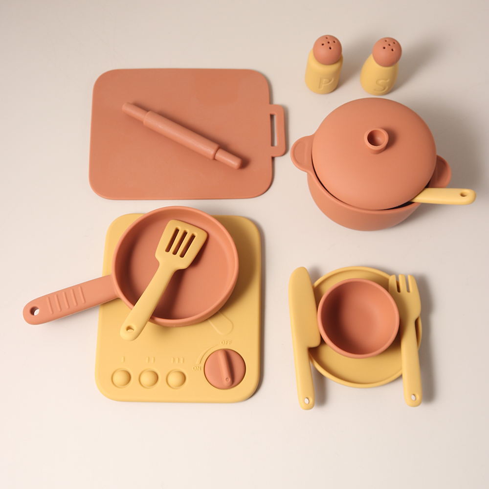 13 Pcs Set Mainan Silikon Pera - Kids Outdoor Kitchen Set ulasan dan harga