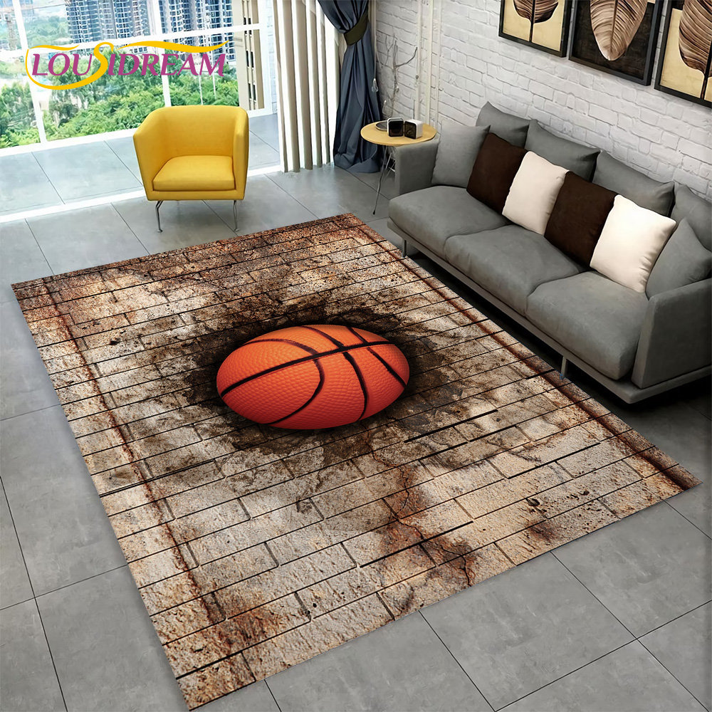Karpet Area kartun basket 3D b - Kids Outdoor Mat ulasan dan harga