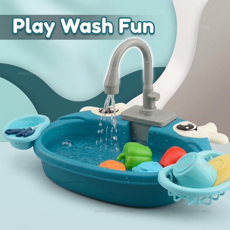 Mainan Wastafel Air Interaktif - Kids Outdoor Kitchen Accessories ulasan dan harga