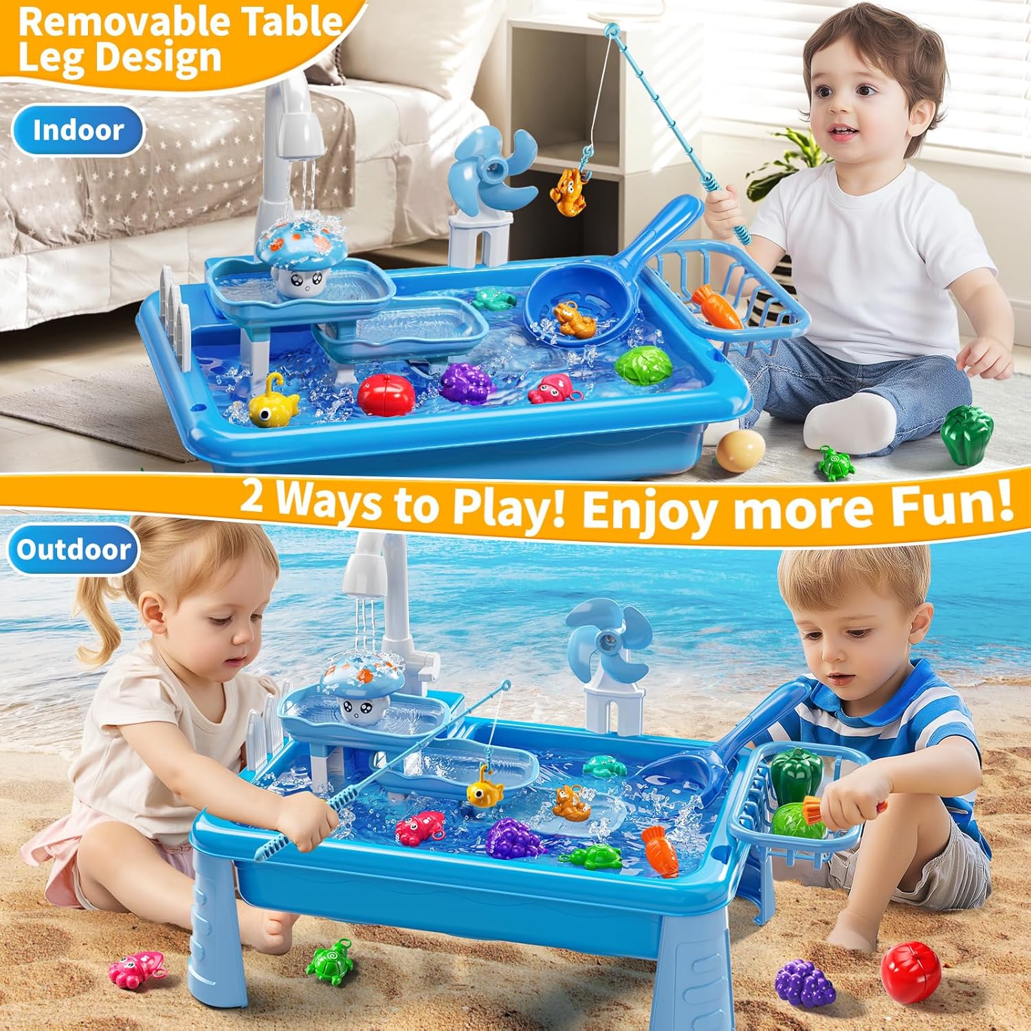 Meja Mainan Air untuk Anak-ana - Kids Outdoor Play Table ulasan dan harga