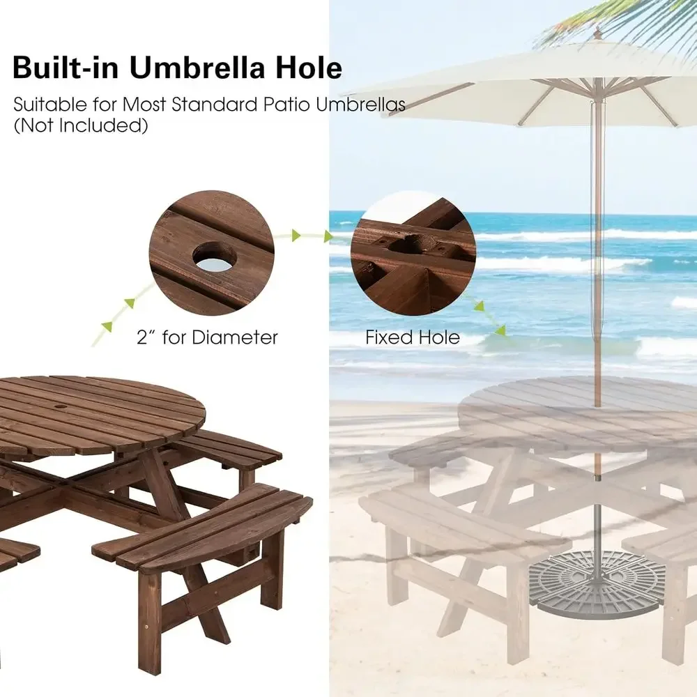 Set Meja Piknik Kayu dengan Ba - Kids Outdoor Bench With Umbrella ulasan dan harga