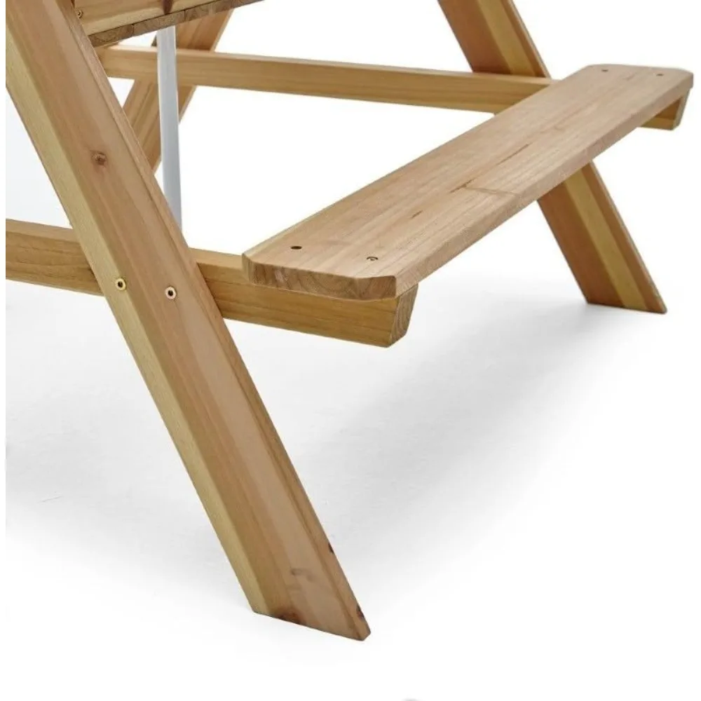 Meja Piknik Kayu Anak-Anak Set - Kids Outdoor Bench With Umbrella ulasan dan harga