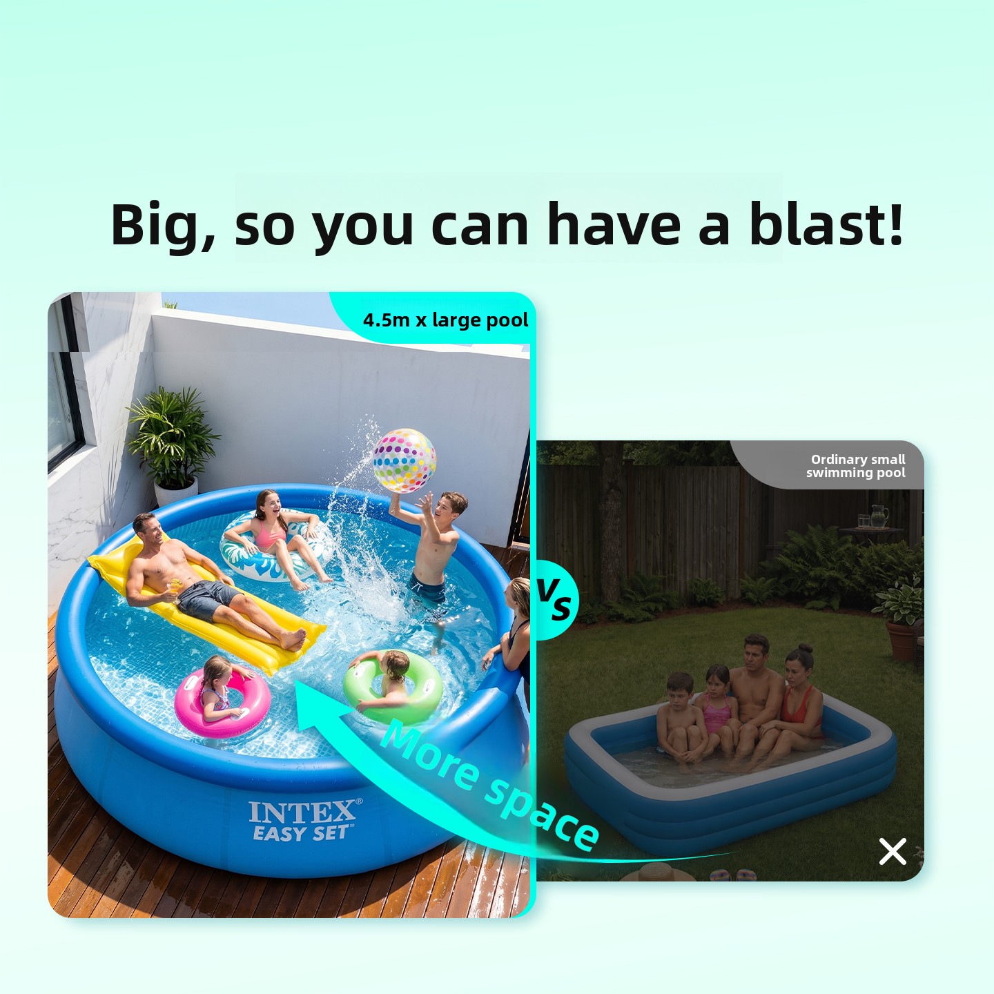 Kolam Renang Tiup Keluarga Uku - Kids Outdoor Play ulasan dan harga