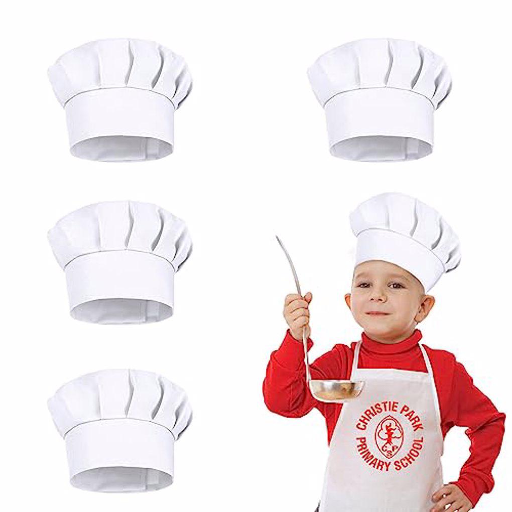 4 Buah Topi Pesta Putih Kostum - Kids Outdoor Kitchen Accessories ulasan dan harga