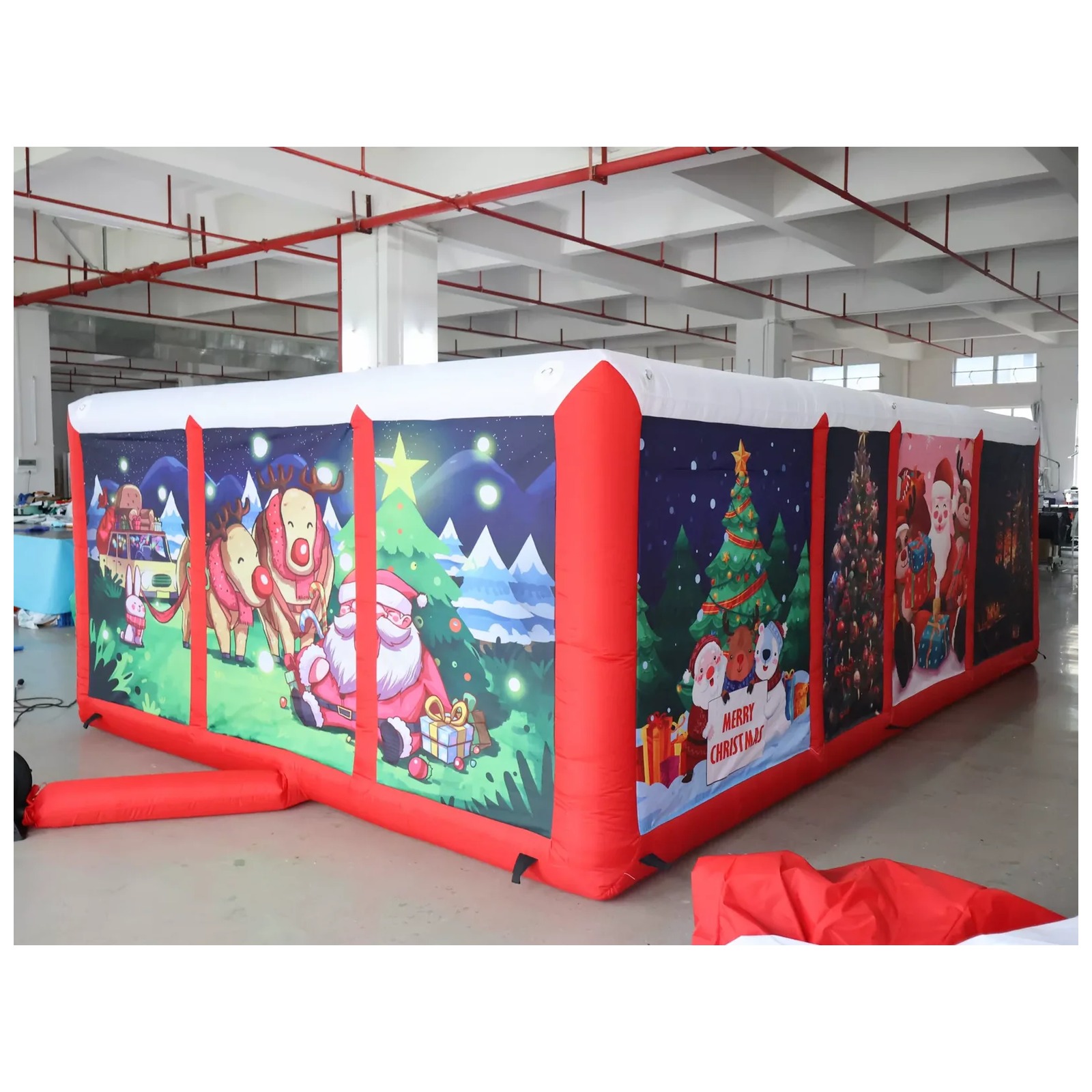 Labirin Tiup Berlapis Merah un - Kids Outdoor Party Venue ulasan dan harga